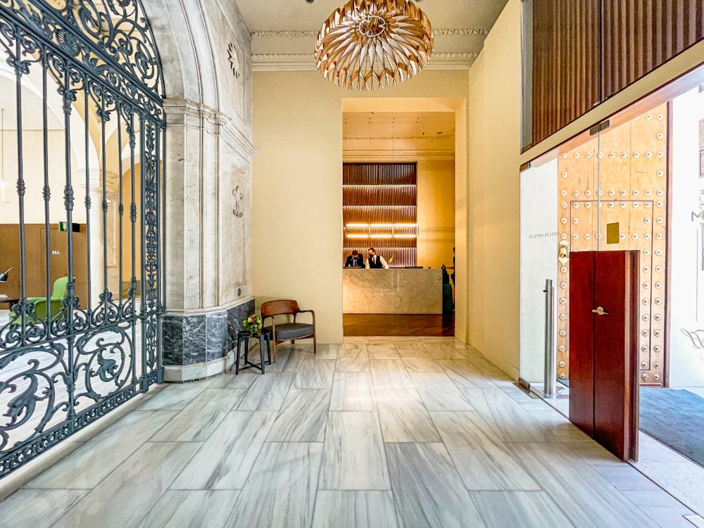 Hall y Recepción del Hotel Mercer Sevilla