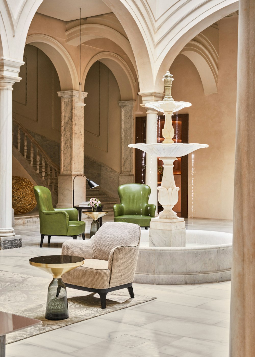 Fuente en el Mercer Hotel Sevilla 