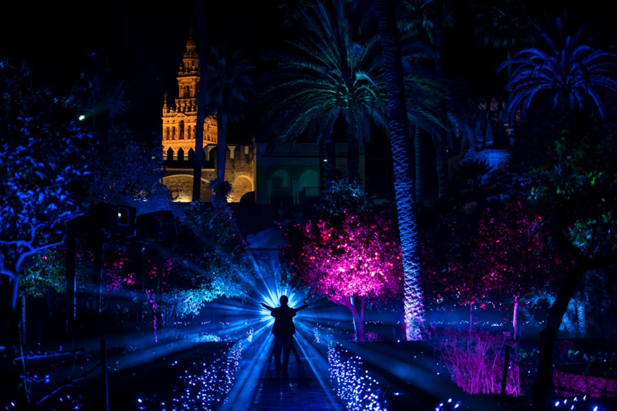 Exposition sur le Jardin de l'Alcazar Royal à Sevilla
