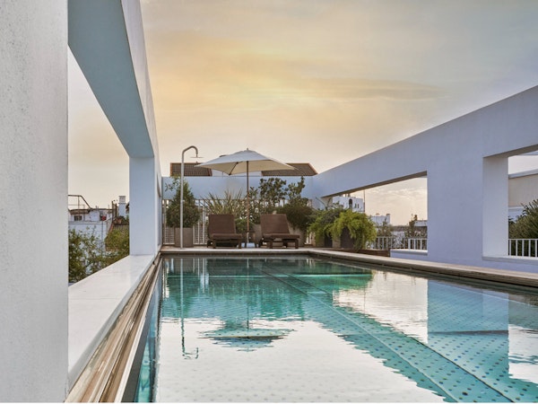 Pool on the rooftop of Hotel Mercer Sevilla