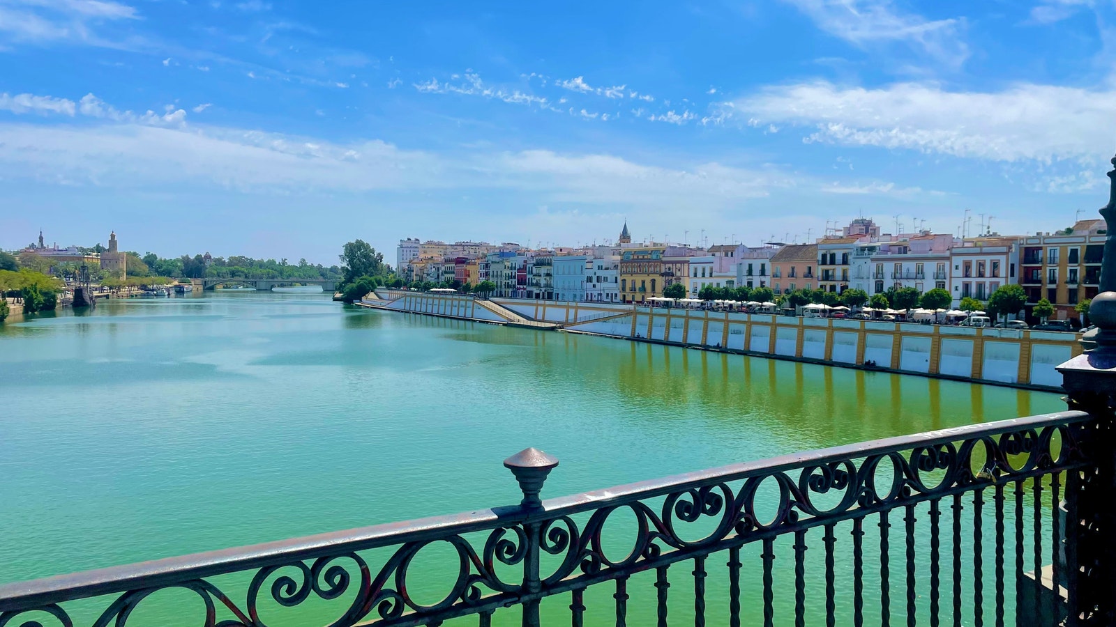 Guadalquivir River in Seville from the Triana Bridge