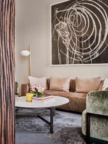 Lounge in the Suite room of the Mercer Sevilla Hotel